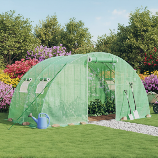 Serre Hortus 8 m²| Toile 140 g/m² traitement anti-UV | Compacte et Durable