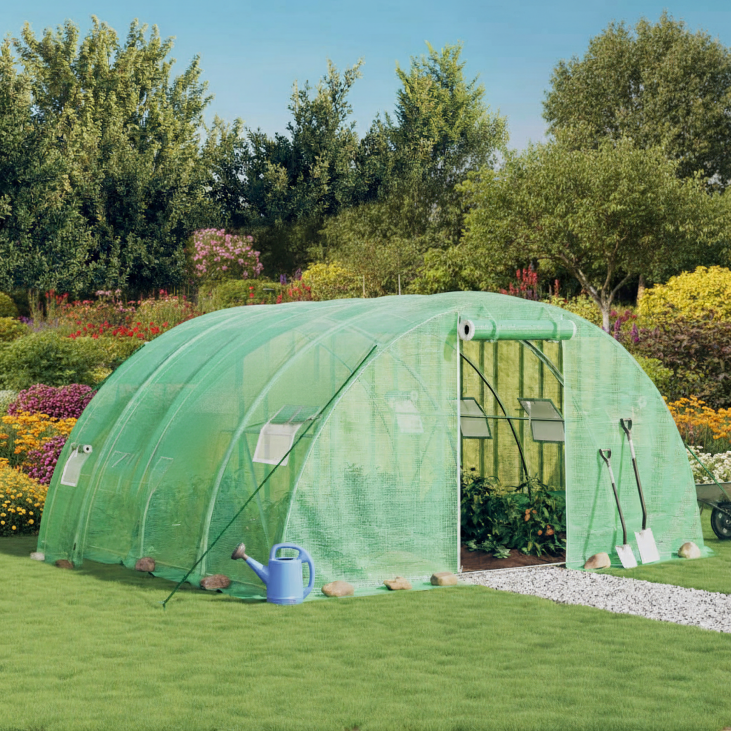 Serre Hortus 16 m² | Toile 140 g/m² traitement anti-UV | Initiale et Expérimentée