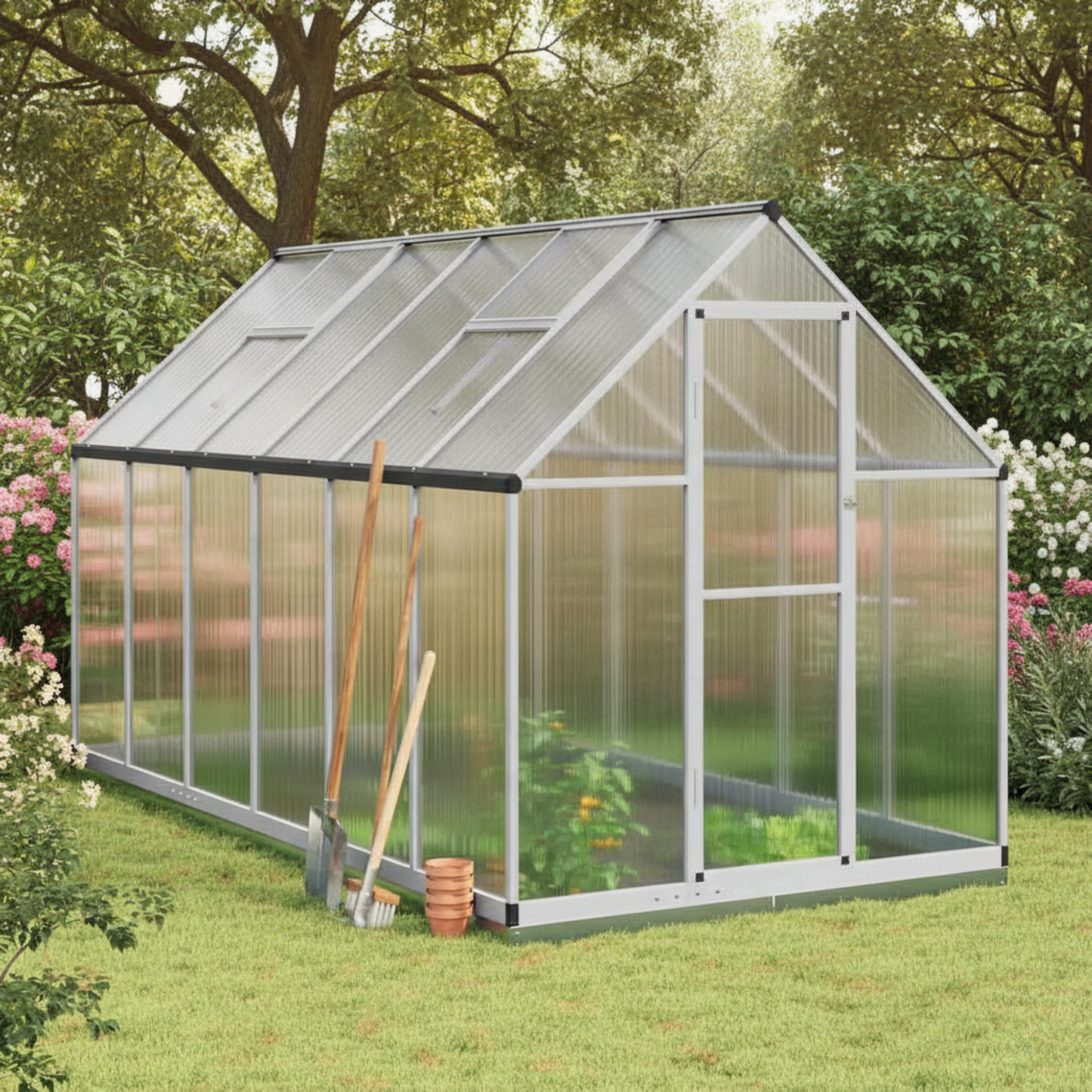 Meilleure Serre Suprême 6 m² | Epaisseur 4mm | Matériaux Légers et Durables