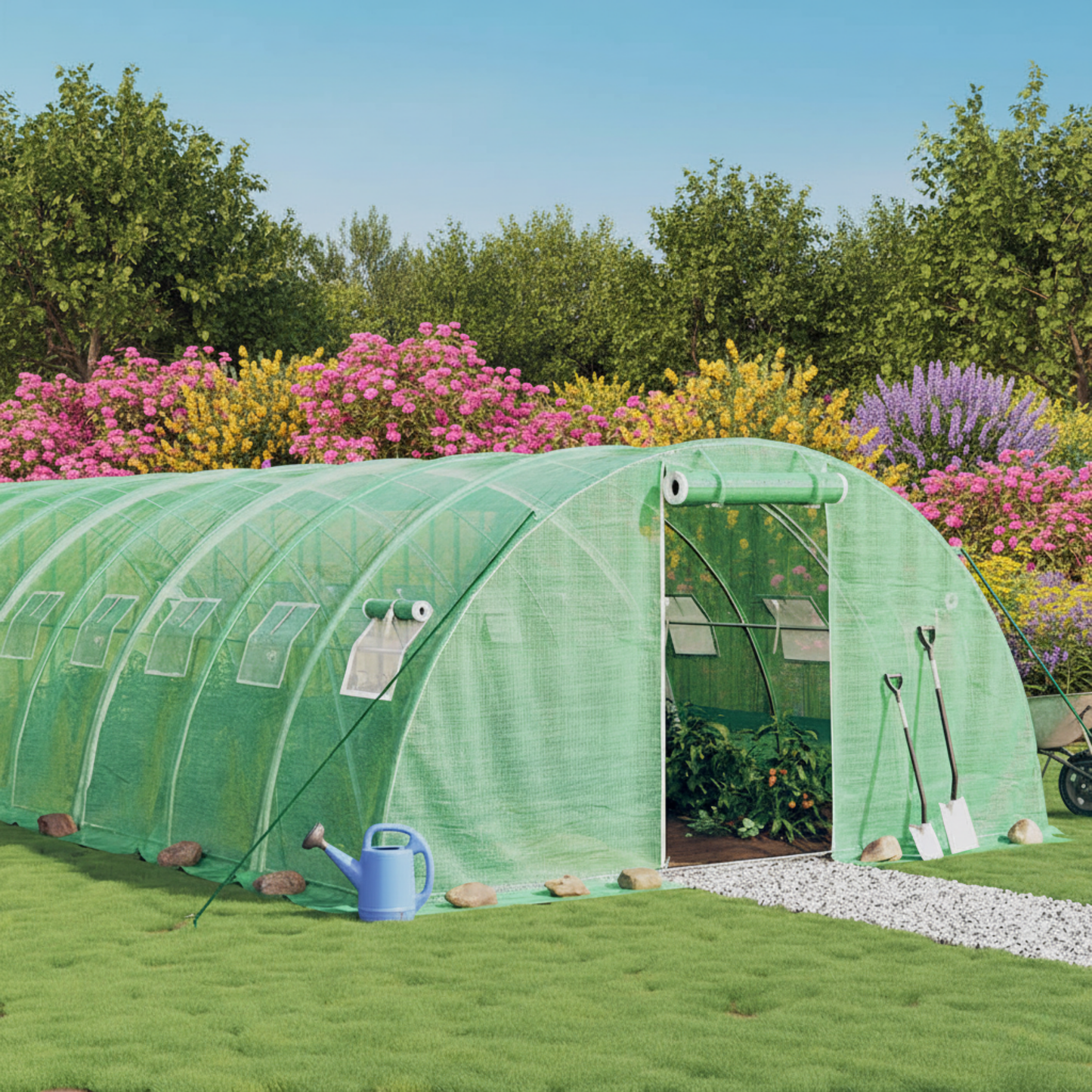 Serre Hortus 24 m² Ample | Toile 140 g/m² traitement anti-UV